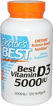 Фото Doctor's Best Vitamin D3 5000 IU 125 мкг 720 капсул (DRB00363)