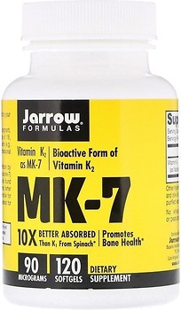 Фото Jarrow Formulas MK-7 Vitamin 90 мкг 120 капсул (JRW-30007)