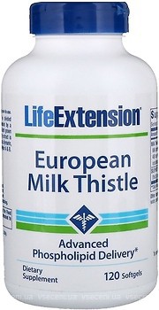 Фото Life Extension European Milk Thistle 120 капсул (LEX-19251)