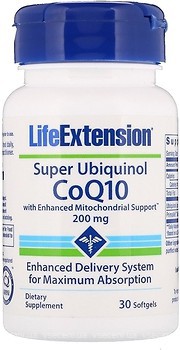 Фото Life Extension Super Ubiquinol CoQ10 200 мг 30 капсул (LEX-14312)