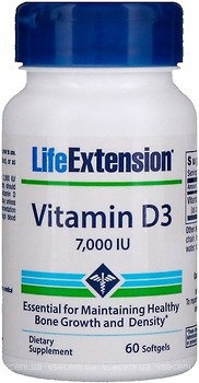 Фото Life Extension Vitamin D3 7000 IU 60 капсул (LEX-17186)