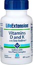 Фото Life Extension Vitamins D and K with Sea-Iodine 60 капсул (LEX-20406)