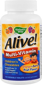 Фото Nature's Way Alive Children's Chewable Multi-Vitamin 120 капсул (NWY-15786)