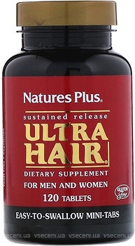 Фото Nature's Plus Ultra Hair For Men & Women 120 таблеток (NAP-04843)