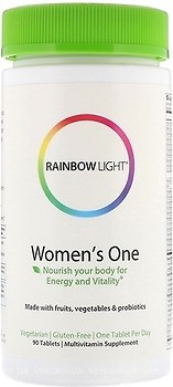 Фото Rainbow Light Just Once Women's One Food-Based Multivitamin 90 таблеток (RLT-10882)