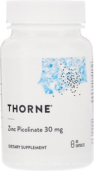 Фото Thorne Zinc Picolinate 30 мг 60 капсул (THR22002)