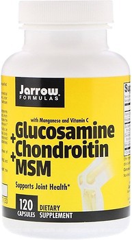 Фото Jarrow Formulas Glucosamine Chondroitin MSM 120 капсул (JRW-19023)