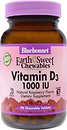 Фото Bluebonnet Nutrition EarthSweet Chewables Vitamin D3 со вкусом малины 1000 мкг 90 таблеток