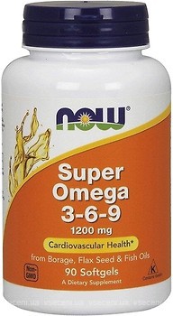Фото Now Foods Omega 3-6-9 1200 мг 90 капсул