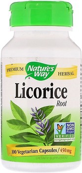 Фото Nature's Way Licorice Root 450 мг 100 капсул (NWY-14600)