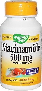 Фото Nature's Way Niacinamide 500 мг 100 капсул (NWY-40480)