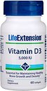 Фото Life Extension Vitamin D3 5000 IU 60 капсул (LEX-17136)