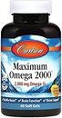 Фото Carlson Labs Maximum Omega 2000 мг со вкусом лимона 60 капсулы (CAR-CAR-17200)