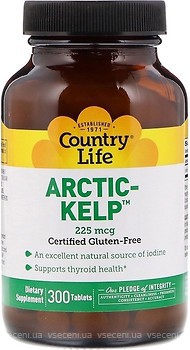 Фото Country Life Arctic-Kelp 225 мкг 300 таблеток (CLF-04135)