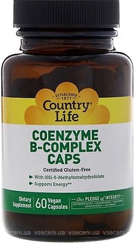 Фото Country Life Coenzyme B-Complex 60 капсул (CLF-06418)