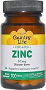 Фото Country Life Zinc Chelated 50 мг 100 таблеток (CLF-02951)