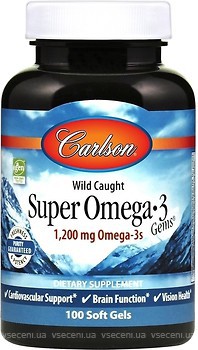 Фото Carlson Labs Super Omega-3 Gems 100 капсул