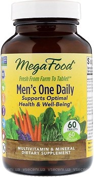 Фото MegaFood Men's One Daily 60 таблеток (MGF10107)