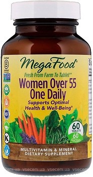 Фото MegaFood Women Over 55 One Daily Multivitamin & Mineral 60 таблеток (MGF10352)