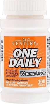 Фото 21st Century One Daily Woman's 50+100 таблеток (27309)