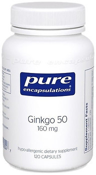 Фото Pure Encapsulations Ginkgo Biloba 160 мг 120 капсул