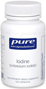 Фото Pure Encapsulations Iodine (potassium iodide) 200 мг 120 капсул