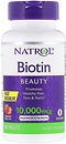 Фото Natrol Biotin 10000 мкг со вкусом клубники 60 таблеток (NTL06885)