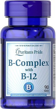 Фото Puritan's Pride B-Complex And Vitamin B-12 90 таблеток