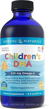 Фото Nordic Naturals Children's DHA 530 мг со вкусом клубники 237 мл (NOR-02723)