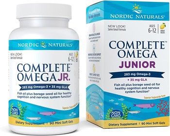 Фото Nordic Naturals Complete Omega Junior 238 мг со вкусом лимона 90 капсул (NOR-01775)