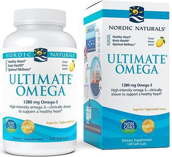 Фото Nordic Naturals Ultimate Omega 1280 мг со вкусом лимона 120 капсул (NOR-02790)