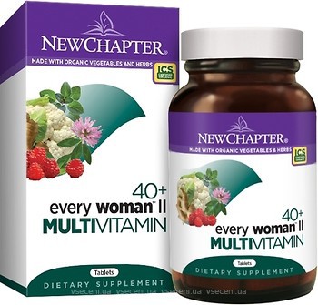 Фото New Chapter 40+ Every Woman II Multivitamin 96 таблеток (NCR-00311)