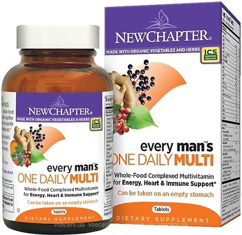 Фото New Chapter Every Man's One Daily Multi 72 таблетки (NCR-00328)