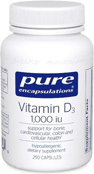 Фото Pure Encapsulations Vitamin D3 1000 IU 250 капсул