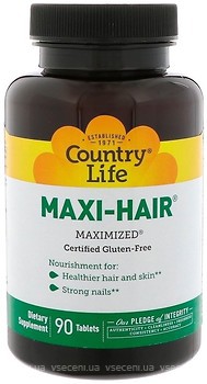 Фото Country Life Maxi-Hair 90 таблеток (CLF-05029)