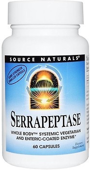 Фото Source Naturals Serrapeptase 60 капсул (SN1949)