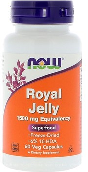 Фото Now Foods Royal Jelly 1500 мг 60 капсул (02565)