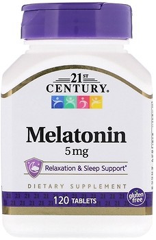 Фото 21st Century Melatonin 5 мг 120 таблеток (27087)