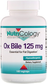 Фото Nutricology Ox Bile 125 мг 180 капсул (ARG56370)