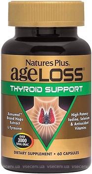 Фото Nature's Plus AgeLoss Thyroid Support 60 капсул (8025)