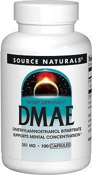 Фото Source Naturals DMAE 351 мг 100 капсул (SN1582)