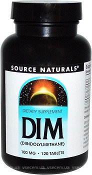 Фото Source Naturals DIM (Diindolylmethane) 100 мг 120 таблеток (SN1567)
