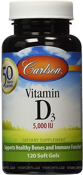 Фото Carlson Labs Kid's Vitamin D3 125 мкг 120 капсул