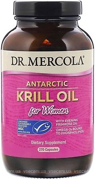 Фото Dr. Mercola Antarctic Krill Oil for Women 270 капсул (MCL01029)