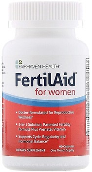 Фото Fairhaven Health FertilAid for Women 90 капсул (FHH-00004)