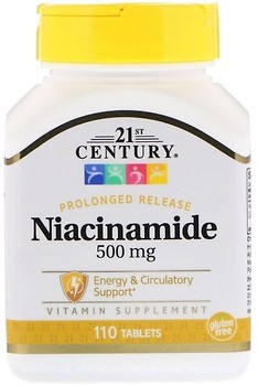 Фото 21st Century Niacinamide 500 мг 110 таблеток (22550)