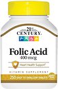 Фото 21st Century Folic Acid 400 мкг 250 таблеток (21377)