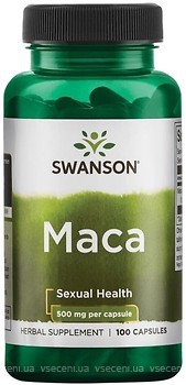 Фото Swanson MACA 500 мг 100 капсул