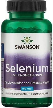 Фото Swanson Selenium L-Selenomethionine 100 мкг 200 капсул