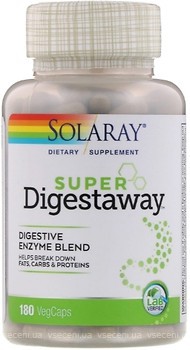 Фото Solaray Super Digestaway 180 капсул (SOR04802)